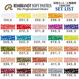 Rembrandt Royal Talens Soft Pastels General Wood Box Set, 30 Stick Rembrandt