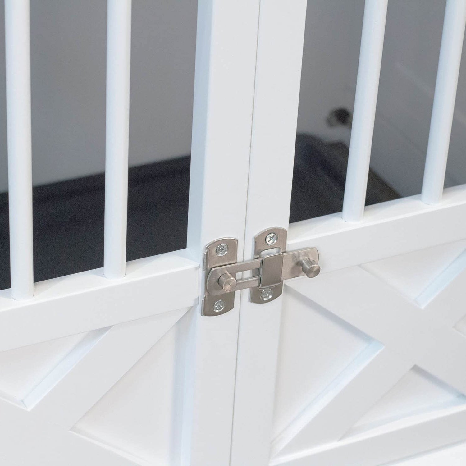 zoovilla Merry Products Triple Door Medium Dog Crate, Dog Kennel, Dog Cage, White zoovilla