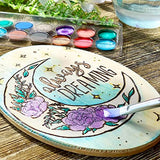 ArtSkills Wood Burning Kit for Beginners - Deluxe Pyrography Wood Engraving Art Kit with Burner Pen, Stencils, Watercolor Paints - 48 Piece DIY ArtSkills