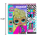 Horizon Group USA LOL OMG Make-Up Artist Magazine DIY Craft Kit, Design with Crayons, Stickers & More.Create Fashionable Looks Using Over 130 Stencil L.O.L. Surprise!