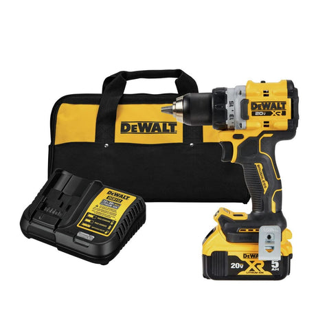 DEWALT 20V MAX* XR® Brushless Cordless 1/2 in. Drill/Driver Kit (DCD800P1), Yellow DEWALT