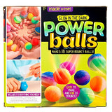 Made By Me Glow The Dark Powerballs by Horizon Group USA, DIY STEM Kit. Make 18 Bouncy Crystal Power Balls, Molds and Instructions Made By Me