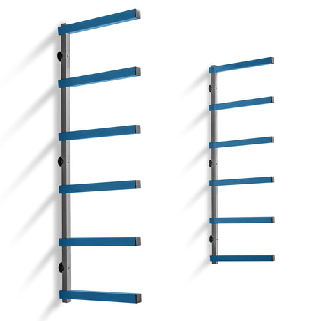 ROCKLER 6-Tier Lumber Storage Racks, Wall Mounting Shop, Basement, or Garage Organizer | Wall Storage Garage Shelf to Keep Lumber, Molding, & More - ROCKLER