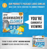 Dishwasher Cleaner And Deodorizer Tablets - 24 Pack Deep Cleaning Descaler Pods for Dish Washer Machine, Heavy Duty, Septic Safe, Natural Limescale ACTIVE