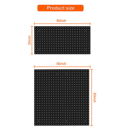 2 PCS Metal Pegboard,Metal Peg boards for Walls,Pegboard Wall Organizer with black pegboard for Garage 2𝐩𝐜𝐬 24 *12inch 𝐌𝐞𝐭𝐚𝐥 𝐏𝐞𝐠𝐛𝐨𝐚𝐫𝐝 𝐏𝐚𝐧𝐞𝐥𝐬 𝐎𝐧𝐥𝐲,𝐧𝐨 - WoodArtSupply