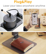 LaserPecker 1 Pro (Basic) Laser Engraver, DIY Mini Etcher Portable Design High Precision Engraving for Wood Felt Leather - Protective Goggles LaserPecker