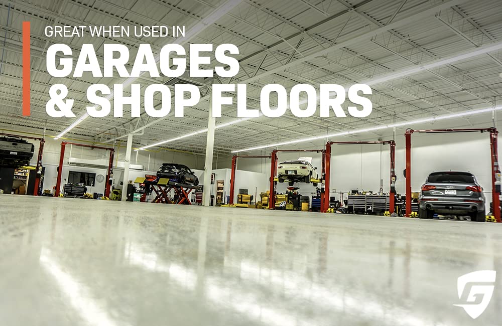 Ghostshield Epoxy Max 100-3 Gallon Kit -100% Solids Epoxy Floor Kit: Epoxy Resin Coating for Garage Floors and Warehouse Floors - Covers up to Ghostshield