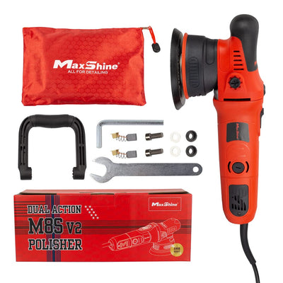 Dual Action Polisher for Car Detailing - MaxShine M8S V2 - Dual Action Polisher with 1000W Motor - 8mm Throw DA Polisher - 5-inch Backing Plate