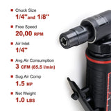 AEROPRO TOOLS 1/4-Inch Angle Pistol Grip Air Angle Die Grinder AP17315 with 1/4 collect, 20000 RPM AEROPRO TOOLS INC
