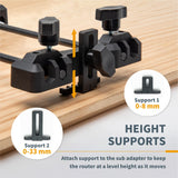 POWERTEC 71085 Router Guide Rail Adapter System for Makita/Festool Track Saw Guide Rail, Circular Saw, Compact Router & Plunge Router POWERTEC