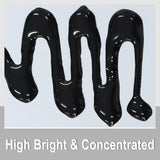 Renfio Black Pigment Paste, 4.23oz/120g Epoxy Dye High Concentrated Epoxy Resin Color Pigment Easy to Mix Paint Resin Pigment Paste for UV Resin Renfio