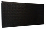 Wall Control Pegboard 16in x 32in Horizontal Black Metal Pegboard Tool Board Panel Wall Control