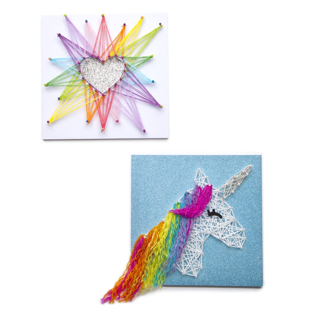 Craft-tastic – String Art – Craft Kit Makes 2 Large Canvases – Unicorn Edition Craft-tastic