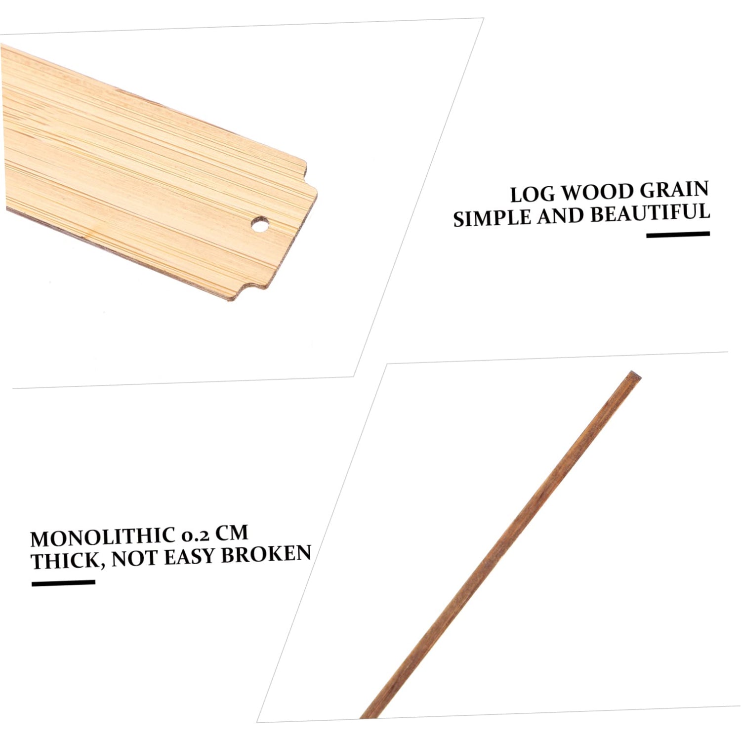 VILLCASE 20 pcs Wooden Blank Bookmark Blank Bookmarks to Decorate Decorative Bookmark Unfinished Wooden Bookmarks DIY Book Page Marker Blank Wooden VILLCASE