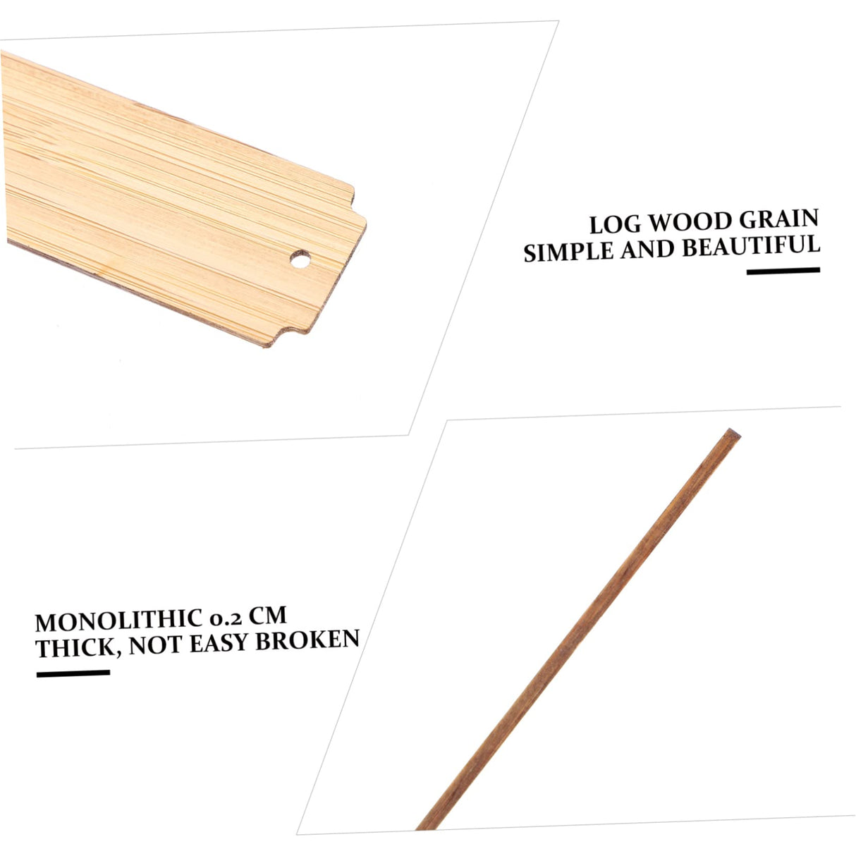 VILLCASE 20 pcs Wooden Blank Bookmark Blank Bookmarks to Decorate Decorative Bookmark Unfinished Wooden Bookmarks DIY Book Page Marker Blank Wooden VILLCASE