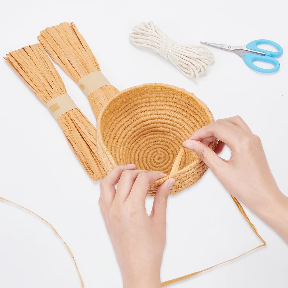 FREEBLOSS Coiled Basket Kit Basket Weaving Craft DIY Macrame Basket Kit Macrame Kit for Beginners Macrame Cord Kit for Adults Gift FREEBLOSS