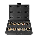 O'SKOOL 10 pcs Brass Router Template Bushing Guides Sets Fit Any Router Sub-base of the Porter Cable style O'SKOOL