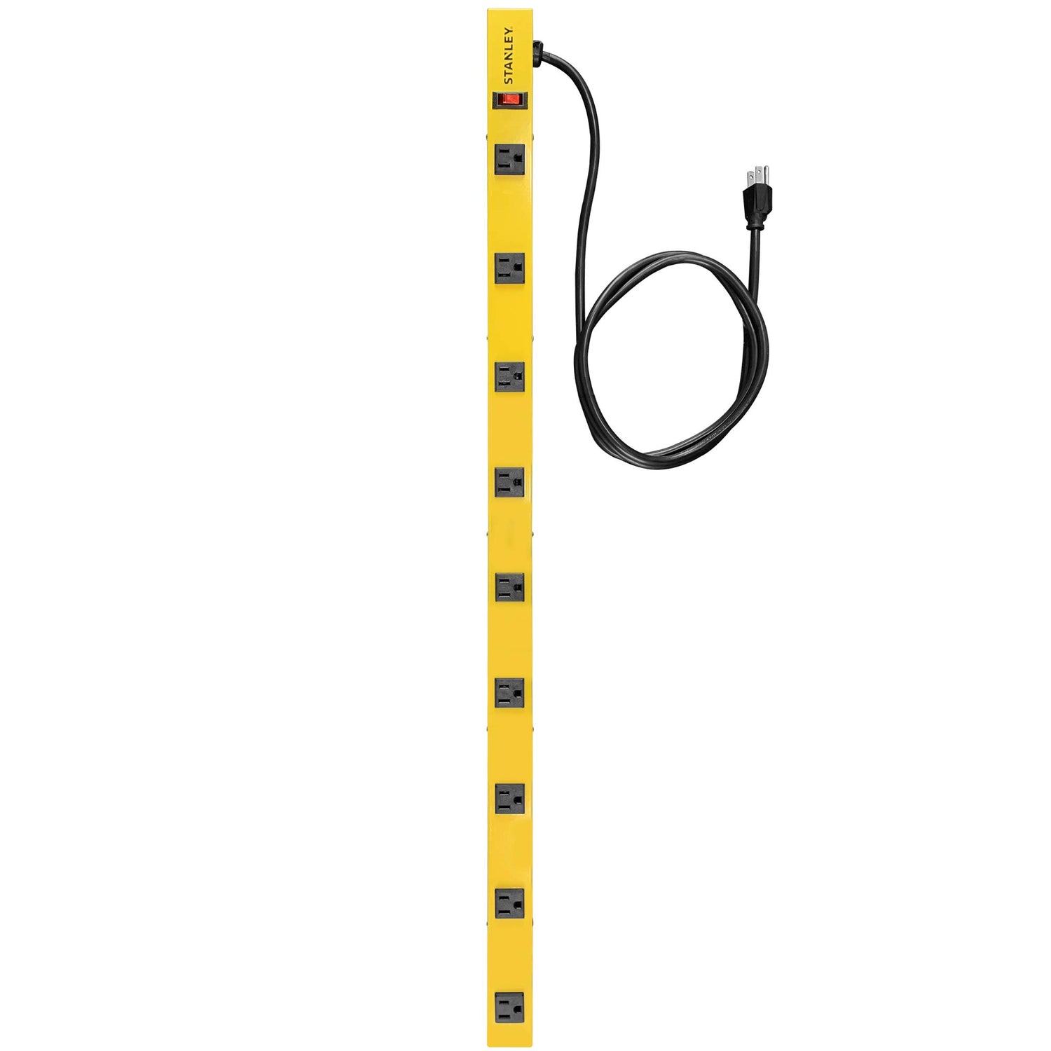 Stanley 31615 NCC31615 ShopMAX Pro 9-Outlet Surge-Protector Power Bar, 6-Foot Cord, Yellow Stanley