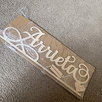 Custom Name sign - Decorative Surname Name Sign - Personalized Name Sign - Last Name - WoodArtSupply