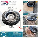 OBA Grinder Wheel Disc 4 Inch Wood Shaping Wheel, Wood Grinding Shaping Disk for Angle Grinders with 7/8” Arbor OBA
