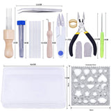 Mayboos Needle Felting Starter Kit,Wool Roving 40 Colors Set, Wool Felt Tools with Instruction Included for Felted Animal Needle Felting Supplies Mayboos