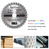 Kinswood Circular Saw Blade Metal Cutting Saw Finish Blade Cut Thin Kerf for DeWalt, Makita, SKIL, Bosch Skil, Heavy Duty and Anti-Rust Coating (4" Kinswood