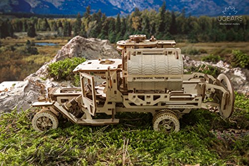 UGears Truck with Tanker Mechanical Wooden Model KIT 3D Puzzle Assembly UGEARS