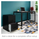 Scranton & Co Metal 2 Drawer Letter File Cabinet in Black Scranton & Co