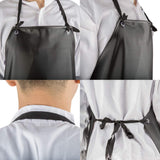 ETBOL Chemical Resistant Vinyl Apron - Black Plus Size Unisex PVC Aprons for Dishwashing,Dog Grooming,Gardening,Fish Cleaning,Lab Work ETBOL