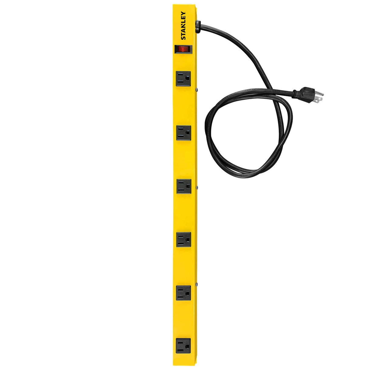 Stanley 31613 NCC31613 ShopMAX Pro 6-Outlet Surge-Protector Power Bar, 4-Foot Cord, Yellow Stanley