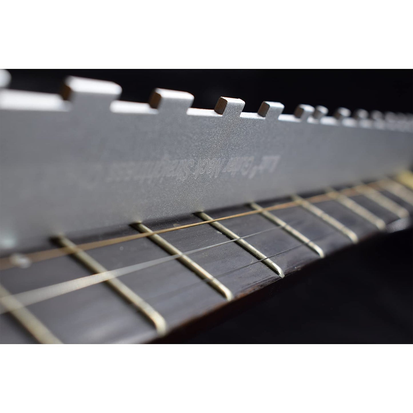 iLuiz Guitar Neck Notched Straight Edge Luthiers Tool for Gibson Fender and Most of Guitar Fretboard and Frets - WoodArtSupply