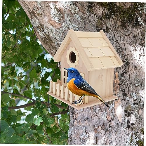 DIY Wood Birdhouse Kit Craft Bird Houses to Paint Wood Bird House for Kids Birdhouse Bulk Mini Birdhouse Small Birdhouse Unfinished Birds Hut Bed BESPORTBLE