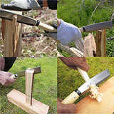 KAKURI Japanese NATA Tool Knife 6.5" and Pruning Saw Set, Made in Japan, Bushcraft Hatchet Axe and Saw Combo with Sheath for Camping, Outdoor, KAKURI
