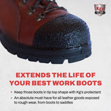 Kg's Boot Guard Brush On Toe Protection – Brush On Liquid for Tough, Long-Lasting Safety Protection on Boots, Made with Kevlar for Strong, Durable Kg's