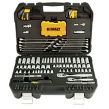 DEWALT Mechanics Tools Kit and Socket Set, 142-Piece, 1/4 & 3/8" Drive, MM/SAE (DWMT73802) DEWALT