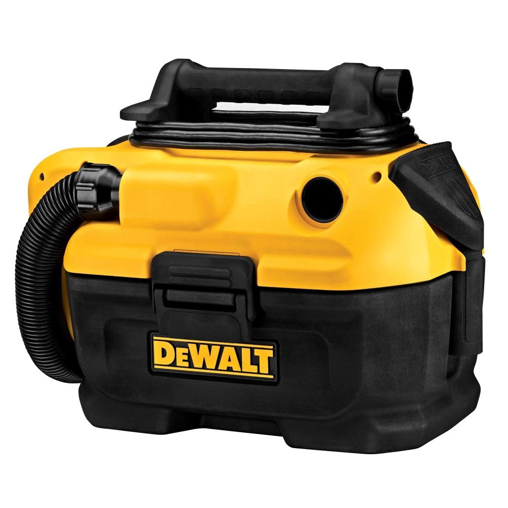 DEWALT 20V MAX Cordless Wet/Dry Vacuum, Compact Shop Vacuum, Tool Only (DCV581H),Black/ Yellow