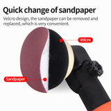Woodworking Passive Rotary Sander - Sanding Tools Hand Held Bowl Sander with Rotatable Spindle Head 2 Inch 3 Inch Pads NAGU