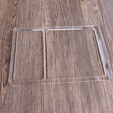 Rectangle 2 Pocket Valet Tray Router Templates, Clear Acrylic Template, Woodworking Router Template Phocaea