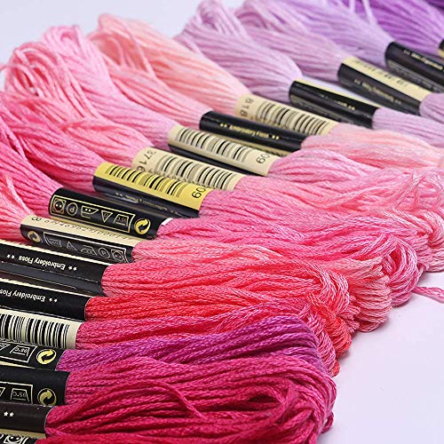 LOVIMAG Premium Rainbow Color Embroidery Floss 140 Skeins Per Pack with Cotton for Cross Stitch Threads, Bracelet Yarn, Craft Floss, Aroic Embroidery LOVIMAG