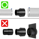 POWERTEC 70136 4-Inch Hose to 2-1/2 Inch Hose Cone Reducer POWERTEC