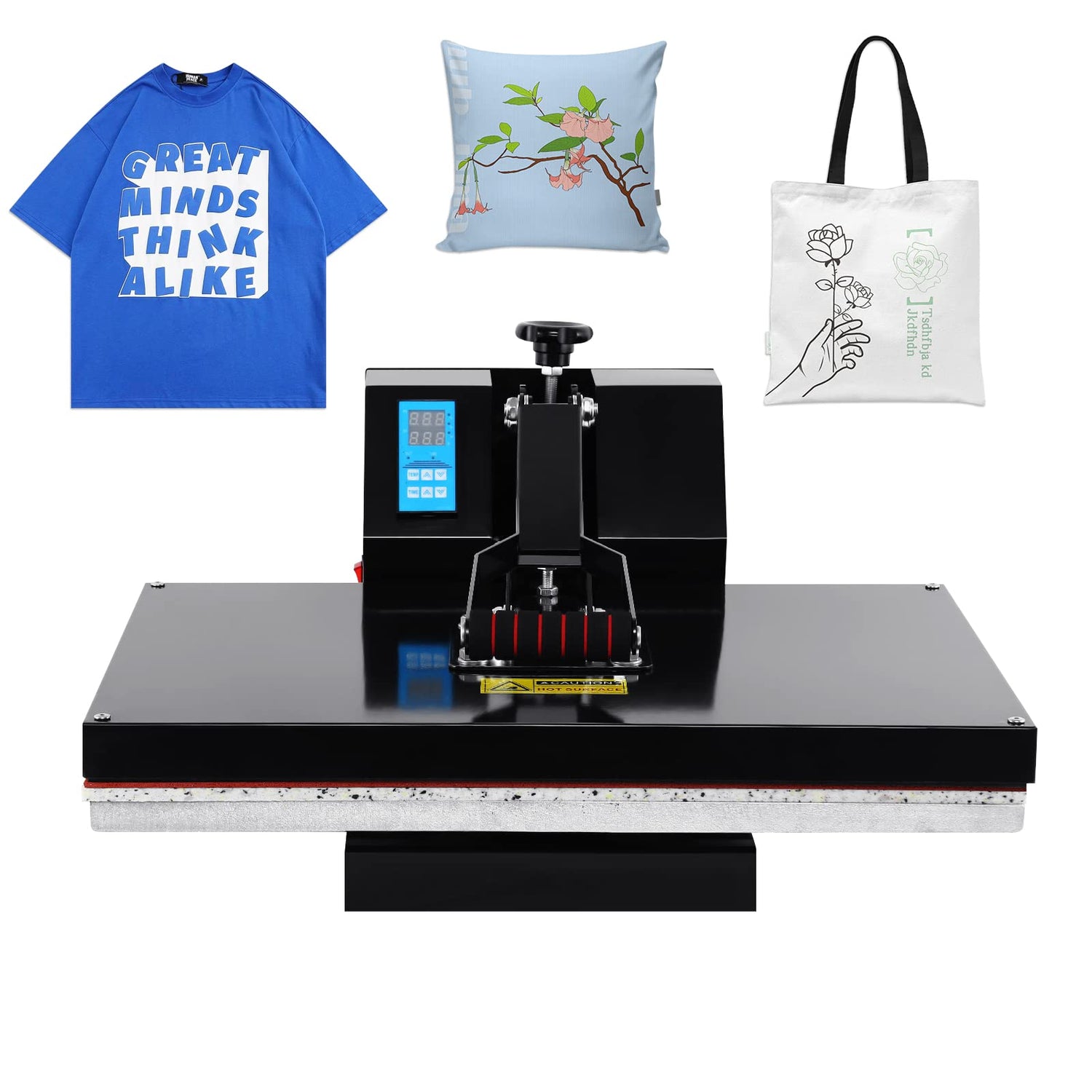 Iglobalbuy 16" X 24" Clamshell Heat Press Machine Sublimation for T-Shirt, Clamshell Design 16x24 Inch Heat Press Transfer Digital Temperature Iglobalbuy