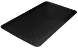 Durable Vinyl Heavy Duty Diamond-DEK Sponge Industrial Anti-Fatigue Floor Mat, 2' x 3', Black Durable Corporation
