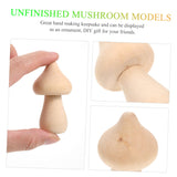 NOLITOY 10pcs Wooden Mushroom DIY Wood Mushroom Unfinished Wood Toy Wooden Peg Dolls Wooden People Body Unpainted Wood Mushroom Home Decorations NOLITOY