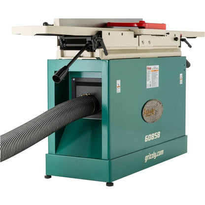 Grizzly Industrial G0858-8" x 76" Parallelogram Jointer with Helical Cutterhead & Mobile Base - WoodArtSupply