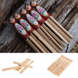Healifty 10pcs Unfinished Wooden Peg Dolls Wooden Clothes pin Doll Peg Baby Doll Unfinished Clothespins Peg DIY Sticks Round Wooden clothespins Healifty