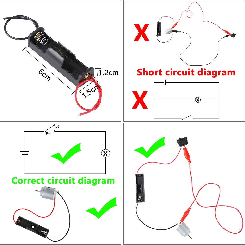 Sntieecr Electric Circuit Motor Kit, Educational Montessori Learning Kits for Kids DIY STEM Science Project - WoodArtSupply