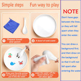 IRWPITW Magical Water Painting Pens for Kids, 12 Colors Magic Drawing Pen Bundle, Kiddies Create Magic Pen Floating Ink Drawings Set with Spoons and IRWPITW