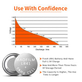 HAOFILM LR41 AG3 392 384 192 Advanced Alkaline Battery, 1.5V Round Coin Cell Battery (Pack of 10) HAOFILM