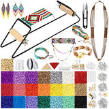 PP OPOUNT Value Bead Loom Kit, 11343 PCS Loom Beading Supplies with Lots of Seed Beads, Complete Jewelry Making Tools and Accessories, Beading Loom PP OPOUNT