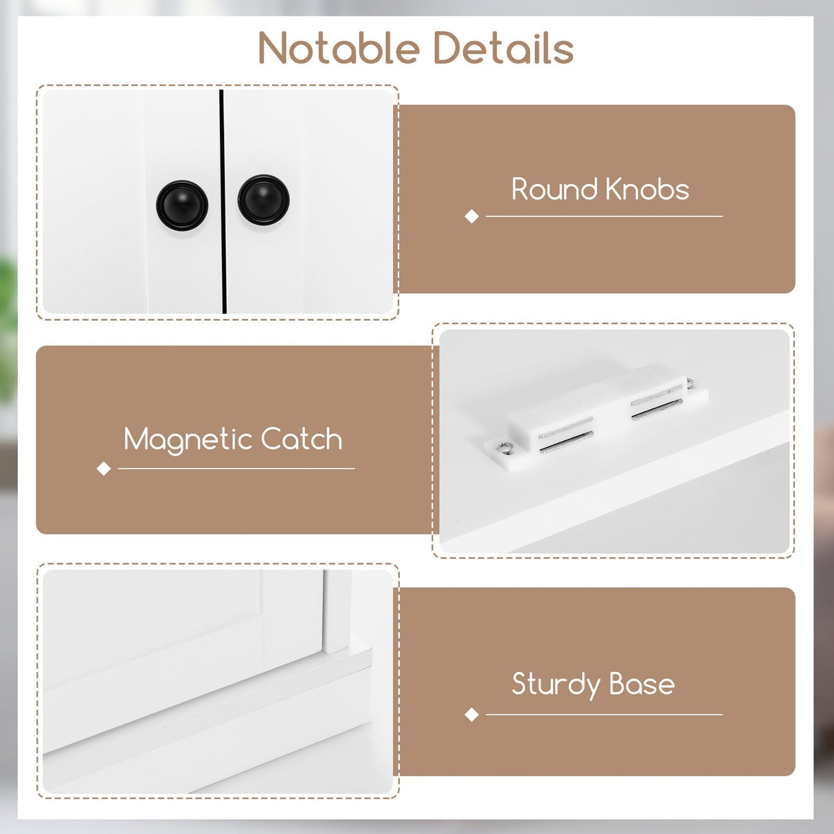 Giantex 4 Door Kitchen Pantry, 72.5” Tall Buffet Cabinet, Freestanding Modern Storage Cabinet Organizer w/ 6-Tier Shelves, 2 Adjustable Shelves, Giantex